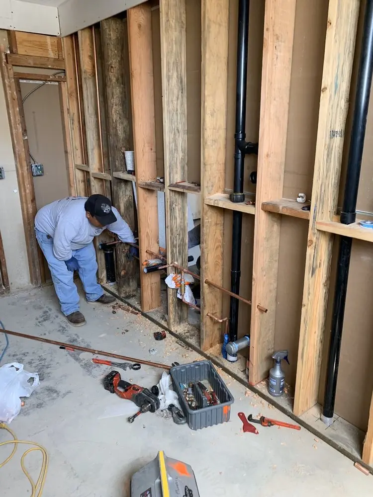 Commercial rough-in plumbing for Gas Line Repair in Springtown